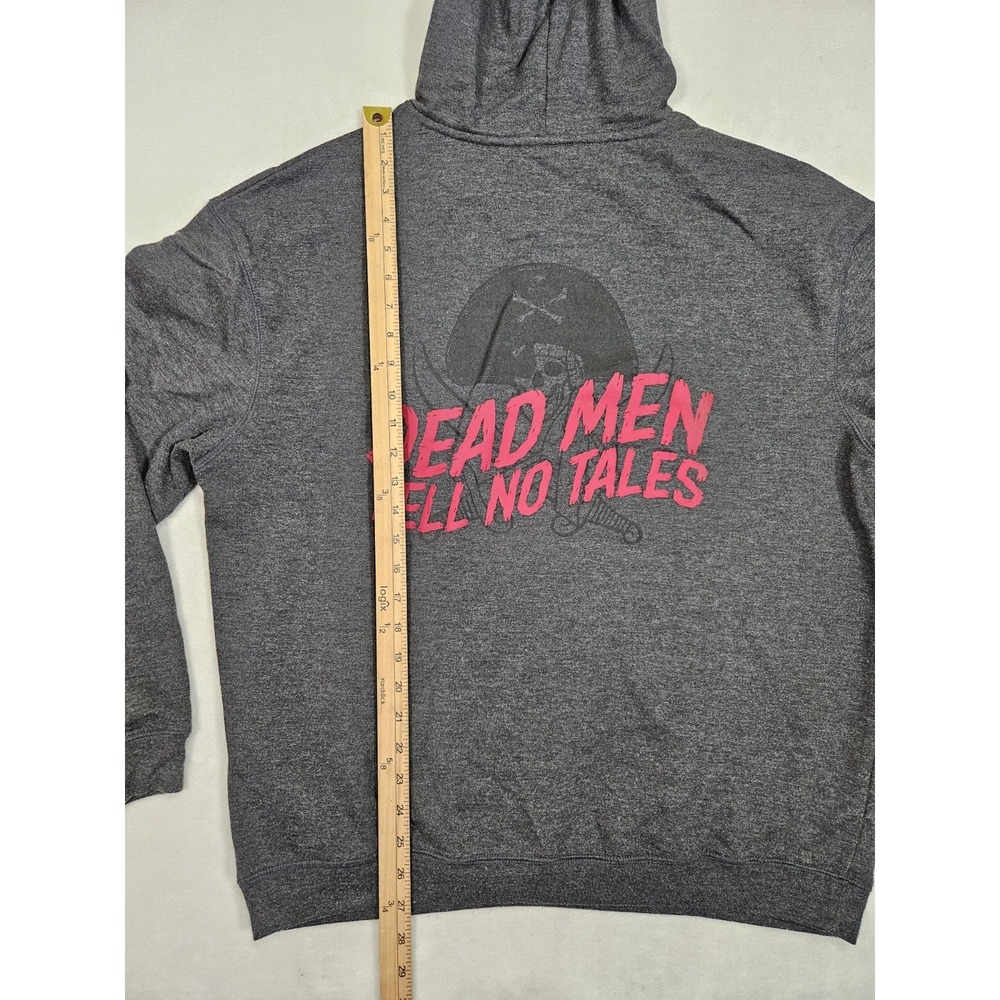 Disney Pirates Of‎ The Caribbean Hoodie Size Medium "Dead Men Tell No Tales" - Picture 6 of 7